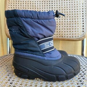 Sorel Navy Blue Kids Winter Snow Boots size 12